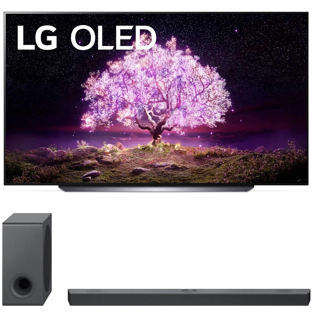 2021 Model Bundle with Eclair QP5 3.1.2ch Dolby Atmos Compact Sound Bar and Premium 2 YR CPS Enhanced Protection Pack LG OLED65C1PUB 65 4K Smart OLED TV with AI ThinQ 