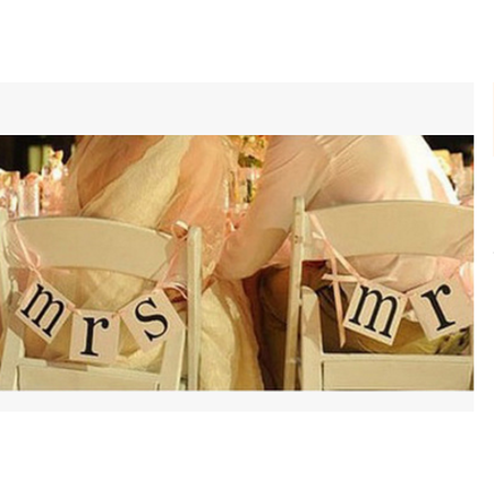 Mr Mrs Golden Wedding Reception Table Decoration Letter Cards