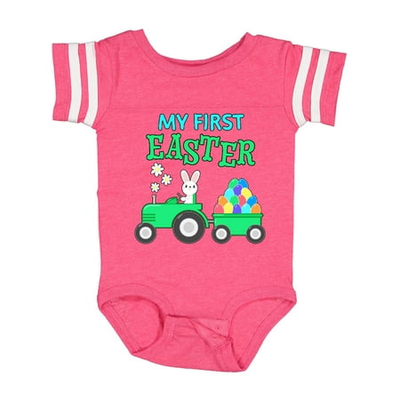 

Inktastic My First Easter Bunny and Tractor Gift Baby Boy or Baby Girl Bodysuit