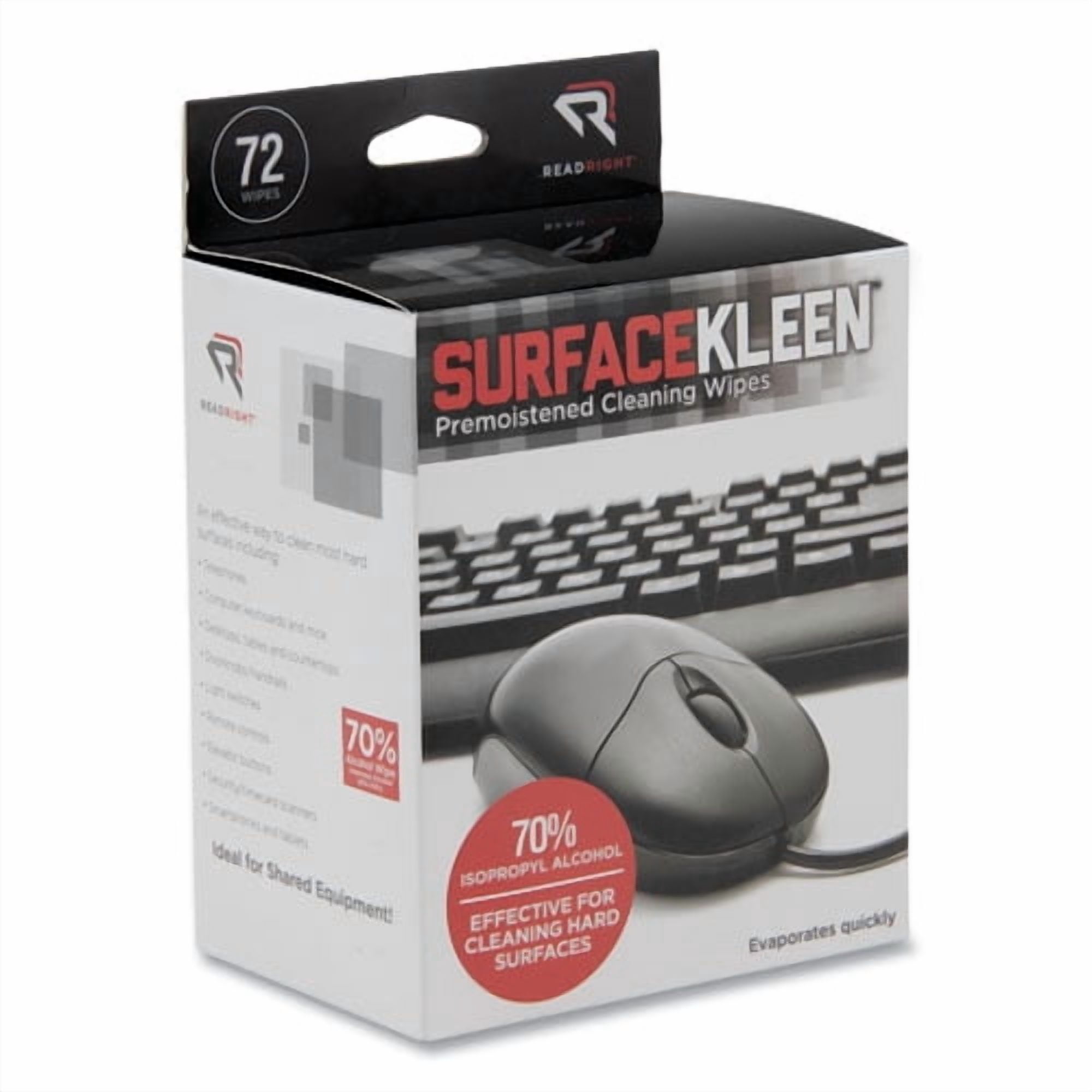SurfaceKleen Premoistened Alcohol Cleaning Wipes, 5 x 5, Foil Packet, 72/Box | Bundle of 2 Boxes