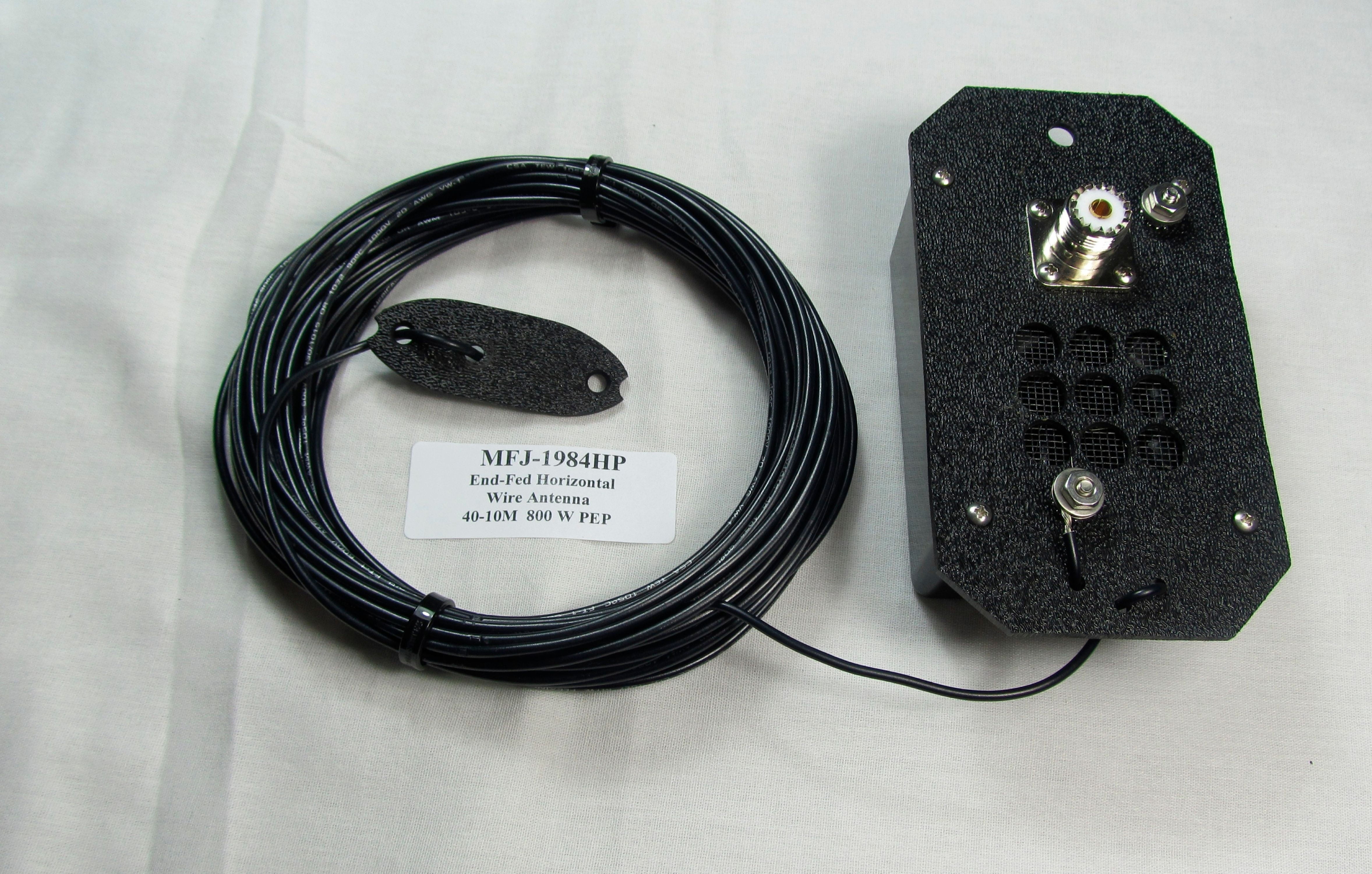MFJ1984HP Ham Radio END FED, 1/2 WAVE, 4010M, 800W, WIRE ANTENNA