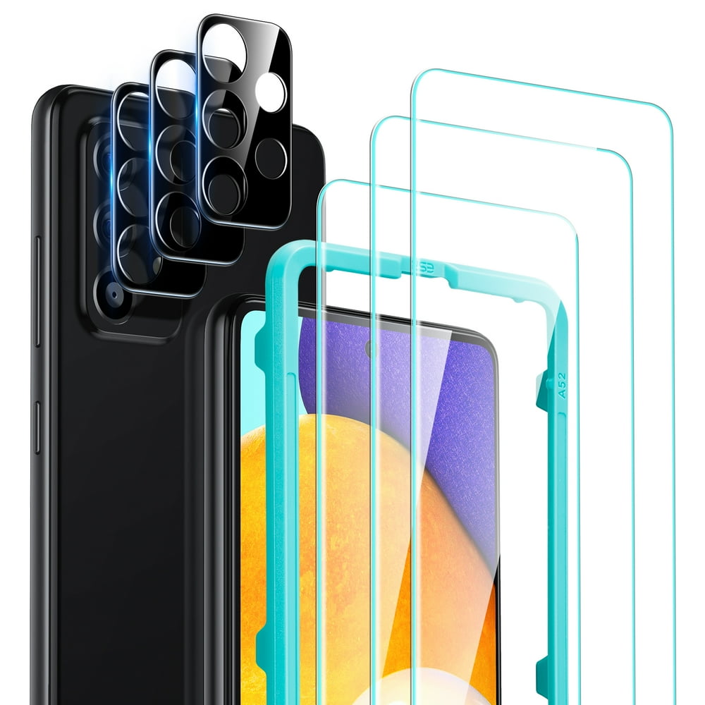 [6Packs] ESR A52 TemperedGlass Screen Protector and Camera Lens