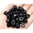 thumbnail image 4 of cSeao 100 Uds. Tuercas de seguridad de nailon M4 x 0,7 MM, tuercas de seguridad hexagonales insertadas, color negro, 4 of 5