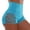 Light Blue Womens Swimwear Bottom, variant on High Waisted Swim Shorts for Women 3" Inseam Seamless Gym Scrunch Yoga Shorts Solid Color Hollow Out Workout Swimwear Bottom