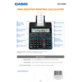thumbnail image 5 of Open Box Casio HR-200RC 2 Color Printing Calculator with Clock/Calendar Feature, Black, 5 of 5