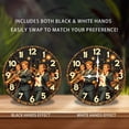 thumbnail image 2 of Vintage Jazz Band Clock Wall Art Decor 10-Inch Silent Wooden Wall Clock, Battery Operated (AA Batteries Not Included), Artistic Home Decor, 2 of 7