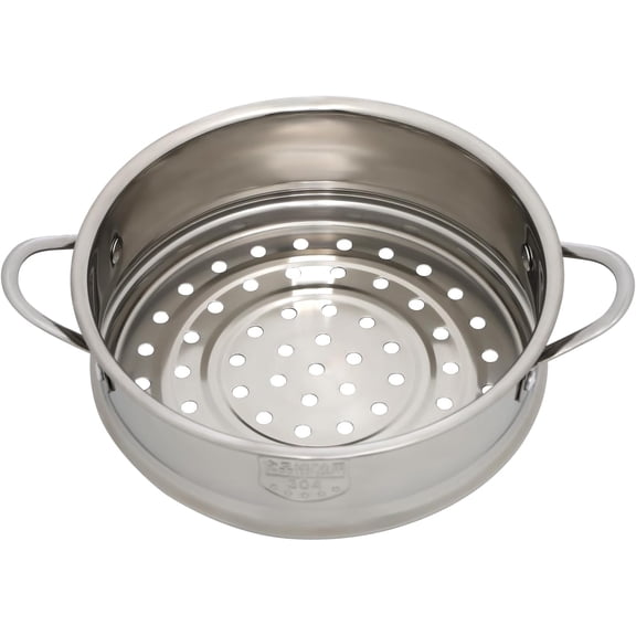 Steamer Stock Pot 6.3in/16cm, 304 Stainless Steel Steamer Pot Support for Stove and Induction, Steamer Pot Cooking