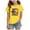 Yellow, variant on TOWED22 Girls 4th of July Shirt America Letter Print T-Shirt Little Kids Patriotic Tee USA Flag Summer Tops(Beige,5-6 Y)