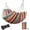 Color Stripes, variant on Brazilian Double Hammock with Ropes 86.6x59" Portable Hammock for Patio Backyard Porch 450LBS Weight Capacity for Outdoor/Indoor - White