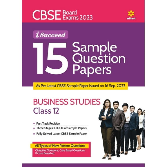 CBSE Board Exams 2023 I-Succeed 15 Sample Question Papers BUSINESS STUDIES for Class 12th, (Paperback)