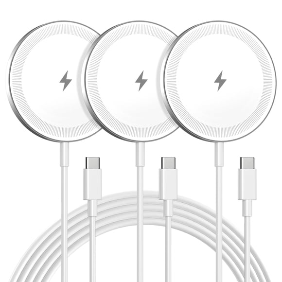 Base de carga inalámbrica magnética de 15W para iPhone y Samsung