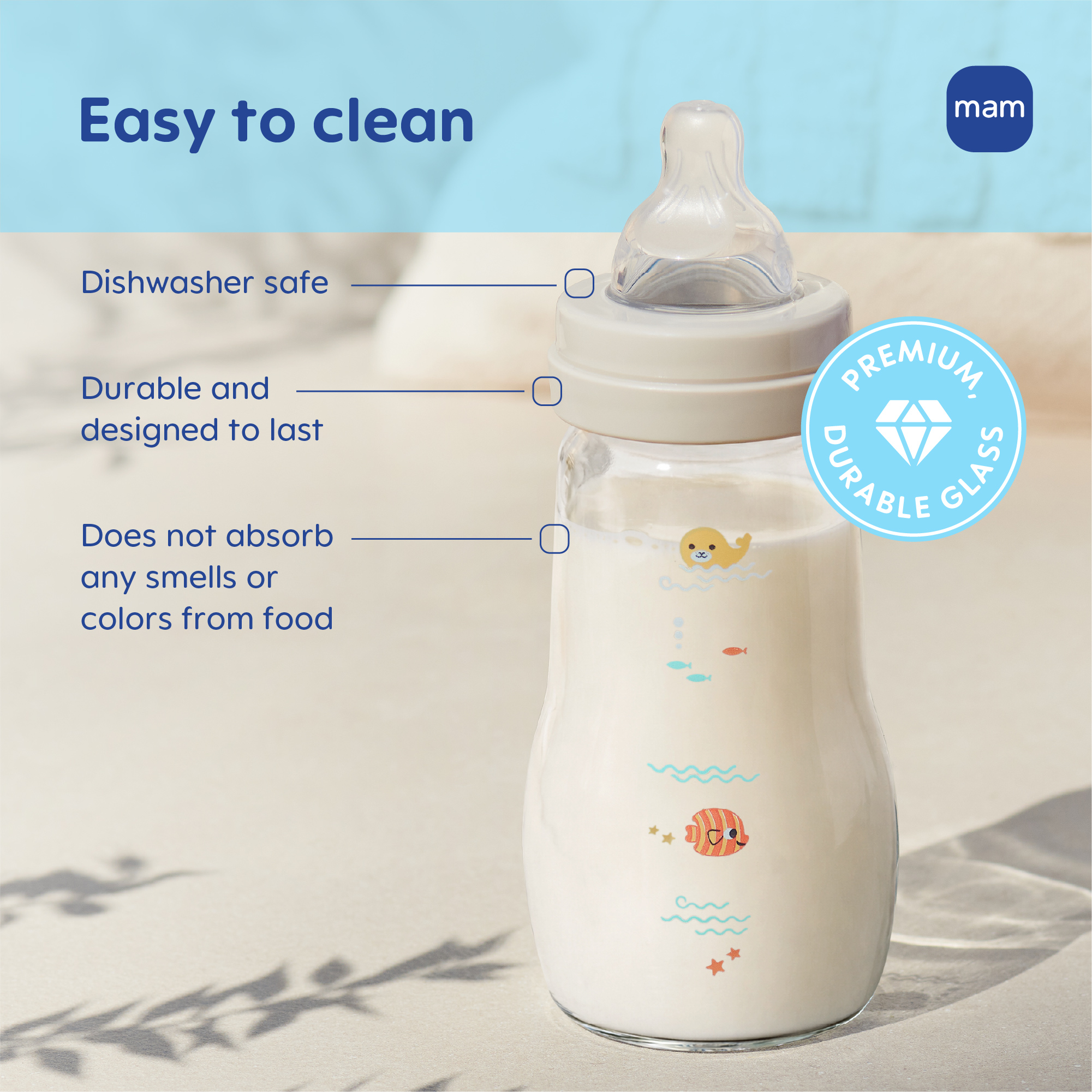 MAM Feel Good Glass Bottle 6oz photo 3