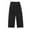 3#Black, variant on JXMVOJ Mens Casual Pants Loose Fit Elastic Drawstring Waist Wide-Legs Summer Yoga Beach Long Pants Men's New Solid Color Casual Lazy Style Fashionable Wide Leg Pants