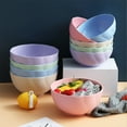 thumbnail image 5 of dajkiuy 5Pcs Cereal Bowls, Plastic Bowls Reusable Kitchen Bowls for Cereal, Snack, Soup, Salad and Rice, Microwave and Dishwasher Safe, 5 of 5