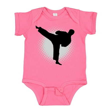 

Inktastic Karate Martial Arts Silhouette Sports Gift Baby Boy Bodysuit