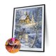 thumbnail image 2 of Cuadros Decorativos Kits de pintura de diamantes 5D Ciervos Full Square Drill DIY Wall Crafts (30x40CM) Likrtyny embutido en tela, 2 of 9