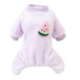 thumbnail image 2 of SPRING PARK Dog Pajamas Adorable Puppy Clothes Fruit Pattern Jumpsuit Pjs Pet Apparel Soft Fleece Cat Coat, 2 of 7