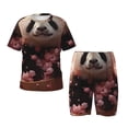 thumbnail image 1 of Fotbe Cute Cloud Panda Pijama Estampada de 2 Piezas para Niños – Ropa de Dormir de Manga Corta Cómoda para Niños y Niñas, Camiseta y Shorts de Algodón-XX-Large, 1 of 6