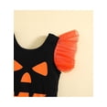 thumbnail image 6 of Qmyliery Two Piece Baby Girl’s Clothes Halloween Printed Fly Sleeve Romper and Mesh Yarn Short Skirt,3-24 Months, 6 of 9