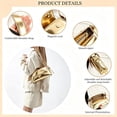 thumbnail image 4 of Sunyuer Women Shoulder Bag, Shiny PU Leather Baguette Handbag, Trendy Y2K Underarm Purse, Fashion Flap Small Evening Bag for Party Club Daily, 4 of 5