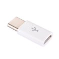 thumbnail image 1 of Inteprter 10 piezas Universal tipo C a Micro USB adaptador compatible con sincronización de datos convertidor de carga USB-C conector Teléfono y Comunicación blanco PC 1, 1 of 5