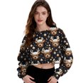 thumbnail image 4 of Levmjia Women Sweatshirt Fashion Casual Loose Shirts Round Neck Christmas Printing Promotion Fall Winter Long Sleeves Pullover Tunic Tops, 4 of 6