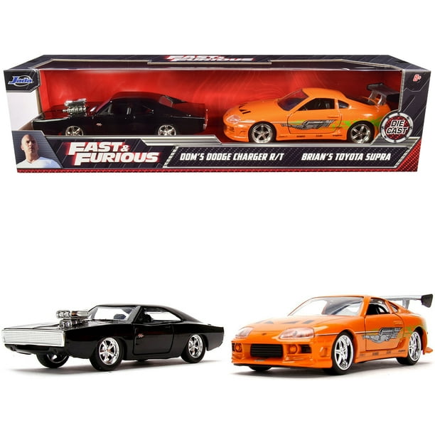 fast and furious orange and black car