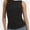 Black, variant on Women's Ribbed Sleeveless Crew Neck Summer Top Casual Basic Strap Tank Top
