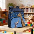 thumbnail image 2 of Jeiento Giraffe Lightweight Toddler School Bag for Preschool, 13.5 Inch Kids Backpack for 2-5 Year Old, 2 Front Zipper & 2 Mesh Side Pockets Bookbag, 2 of 7