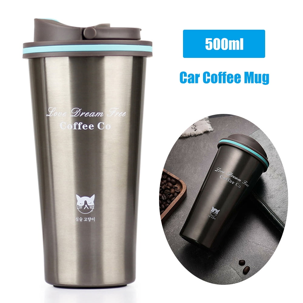 Portable Travel Coffee Mug 304 Stainless Steel Thermos Bottle Cups Vacuum Thermo 