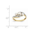 thumbnail image 2 of 14k Diamond and FW Cultured Pearl Ring / Diamond Ctw. 0.01, 2 of 2