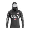 thumbnail image 2 of Men's USA 250th Anniversary Rash Guard Shirt UPF 50+ Sun Protection Hoodie with Mask Lightweight Fishing Hiking Running Long Sleeve Shirts, 2 of 3