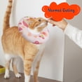 thumbnail image 4 of Minzimin 1Pack Cat Cone Collar Soft, Adjustable Cat Recovery Collars Spay Cones to Stop Licking, Cute Donut E Collar After Surgery, Anti-Lick Wound Healing Elizabethan Collar for Kittens, 4 of 7