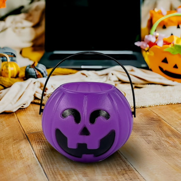WYBXZ Halloween Pumpkin Candy Bucket, Portable Horror