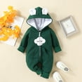 thumbnail image 2 of THDHVS Newborn Boy Clothes,Baby Girl Outfits,Newborn Boys Girls Jumpsuit Hooded Soft Rompers Long Sleeve Outwear Outfits Green 0-3 Months, 2 of 7