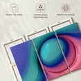 thumbnail image 6 of Elephant Stock Paint Blob Wall Art - Horizontal Multi Panel Canvas - Living Room Wall Decor - Abstract Multi Panel - Pink And Teal Decor - 45" x 28", 6 of 8