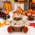 thumbnail image 2 of Zmeidao Fall Scarecrow Candy Basket Fruit Basket Storage Basket Cute Scarecrow Ornament Fall Plush Decor Doll for Thanksgiving Tiered Tray Decorations, 2 of 6