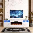 thumbnail image 2 of Waleaf Fireplace TV Stand with 36" Electric Fireplace for TVs Up to 90", 2 of 8