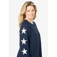 thumbnail image 4 of Dreams & Co. Plus Size Side Print Pajama Set, 4 of 6