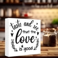 thumbnail image 6 of Zomyto 7x7 In Funny Kitchen Wooden Box Sign - Taste and See that the Love is Good, 6 of 7