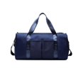 thumbnail image 1 of White Petate, petate deportivo para gimnasio con bolsillo mojado y compartimento para zapatos, bolsa de viaje para fin de semana, 1 of 5