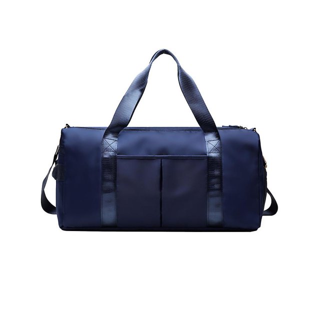 White Petate, petate deportivo para gimnasio con bolsillo mojado y compartimento para zapatos, bolsa de viaje para fin de semana