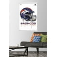 thumbnail image 2 of NFL Denver Broncos - Drip Helmet 20 Wall Poster with Wooden Magnetic Frame, 22.375" x 34", 2 of 5