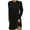 Black, variant on IROINNID Long Sleeve Dress for Women Hooded Solid Long Sleeve Drawstring Solid Pullover Dresses ,Black