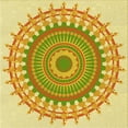 thumbnail image 1 of Ahgly Company Machine Washable Indoor Square Transitional Dark Golden Rod Brown Area Rugs, 4' Square, 1 of 7
