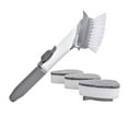 thumbnail image 1 of Famyfamy Kitchen Cleaning Tools With Removable Brush Washing Dish Scrubber Kitchenware 2 In 1 Dispenser Dishwashing Sponge 3pcs Sponge, 1 of 14