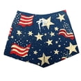 thumbnail image 3 of 4th of July Women's Comfy Summer Beach Shorts Casual Sports Shorts Yoga Short Pants with Elastic Drawstring & Pockets, 3 of 4