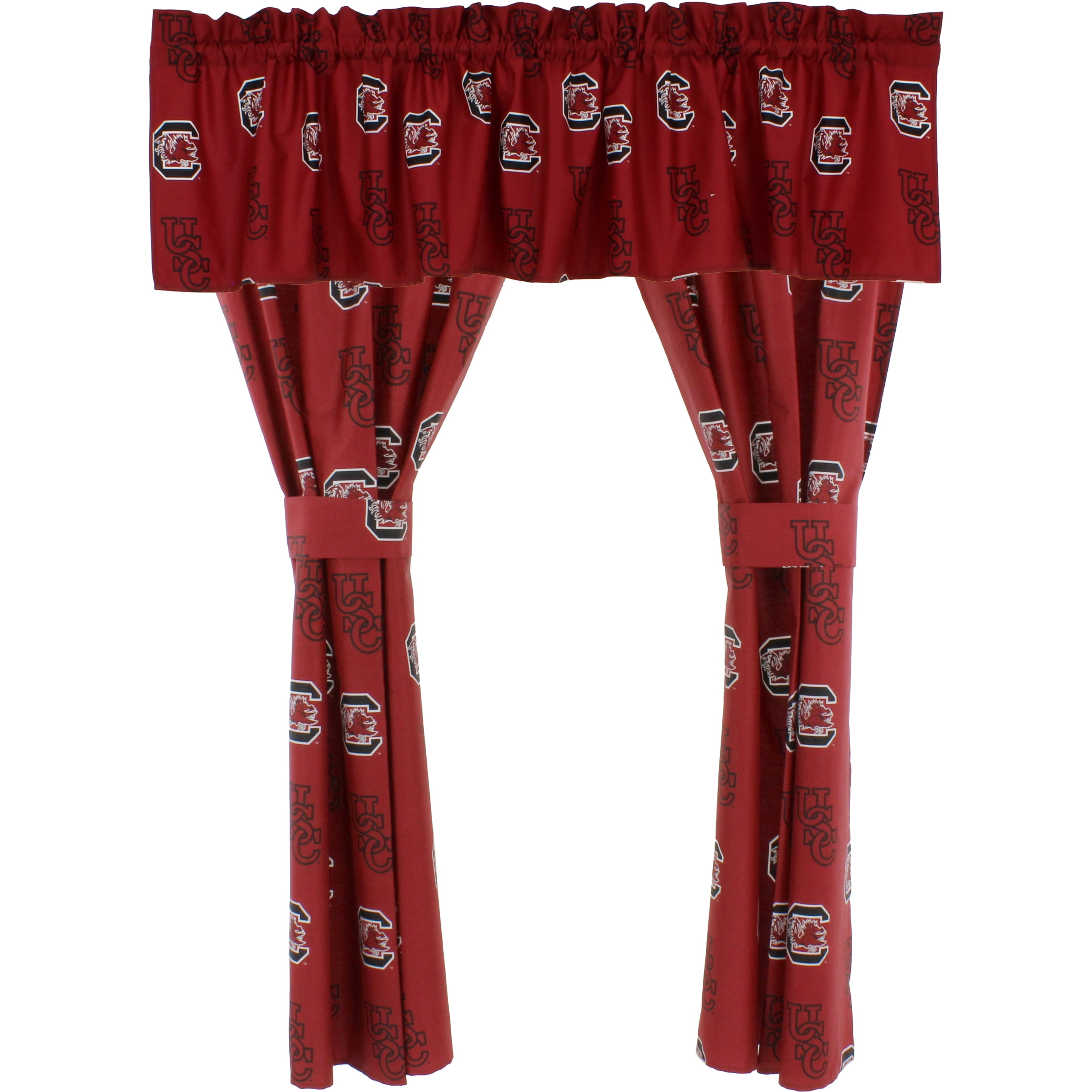 South Carolina Gamecocks 100% Cotton, 84" x 15" Curtain Valance, 1 Panel