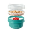 thumbnail image 5 of Rubbermaid TakeAlongs Twist & Seal 1.6-Cup Food Storage Containers, Teal Splash, 3-Pack, 5 of 6