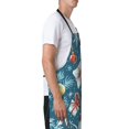 thumbnail image 3 of Pofeuu Christmas Snowman Gift Print Waterproof Apron with Pockets Adjustable Cooking Aprons Kitchen Bib for Baking Household Cleaning, 3 of 8